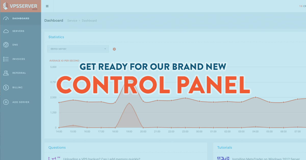 New control panel available